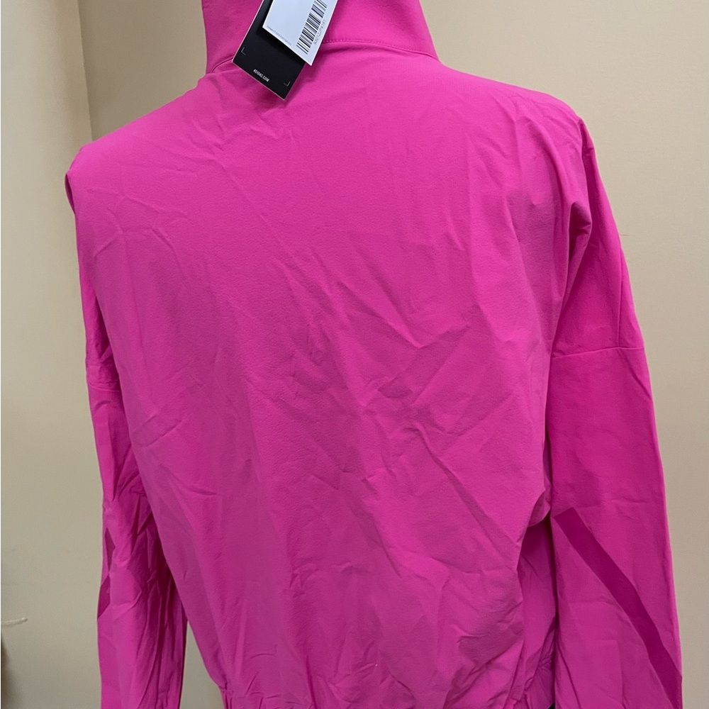 NWT adidas Bold fuchsia Women's Track Suit barrel legs pants  size S - Picture 4 of 14